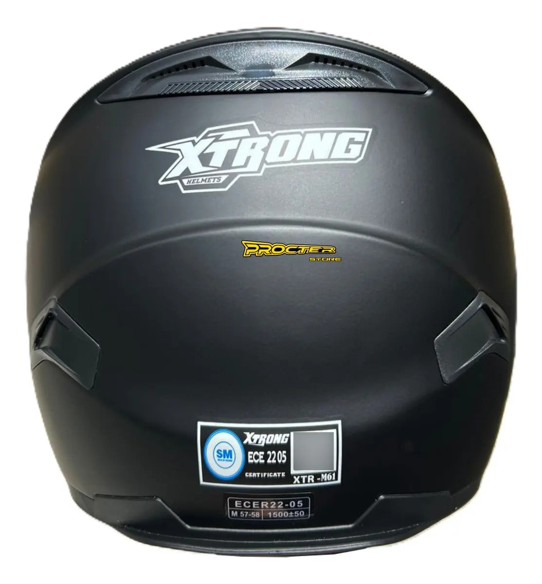 Casco Certificado Xtrong Negro Solid M61