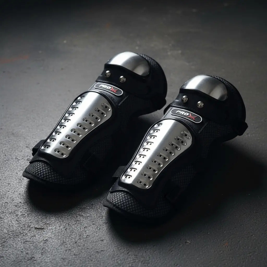 Rodilleras Y Coderas Metalicas Para Motociclistas