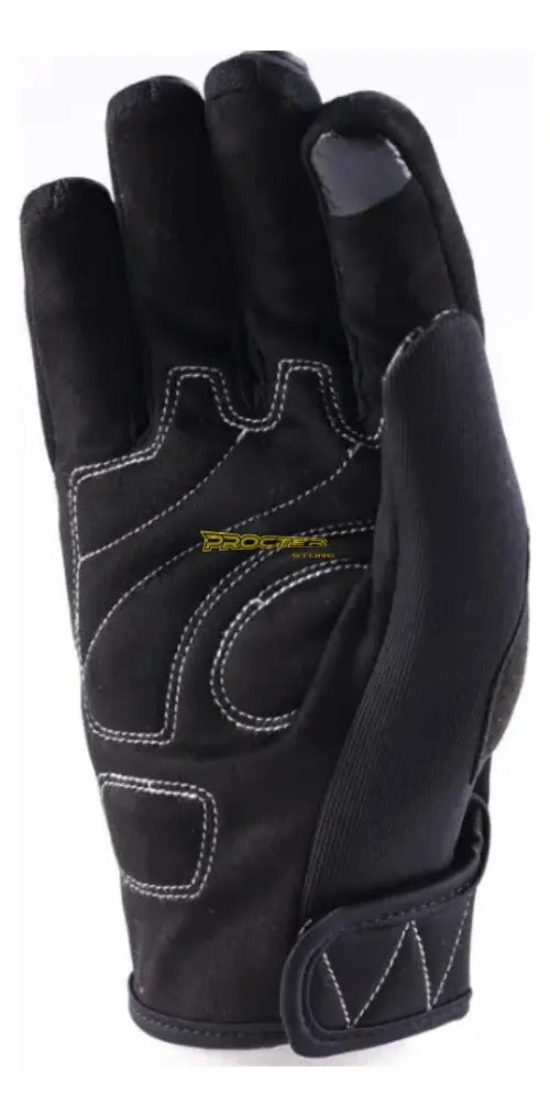 Guantes Para Moto Protección Cuero Y Microfibra Masontex