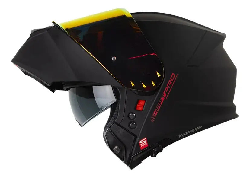 Casco Abatible Shaft Pro 4000dv Con Gafa Interna
