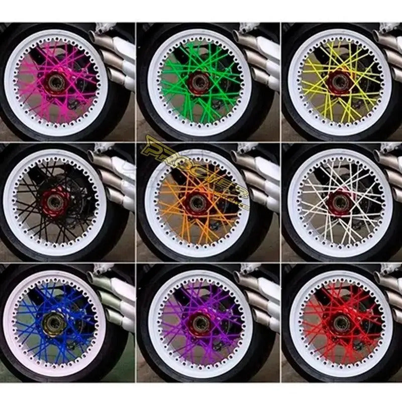 Funda Radios Cubierta Rayos Pitillos Para Moto Bicicleta
