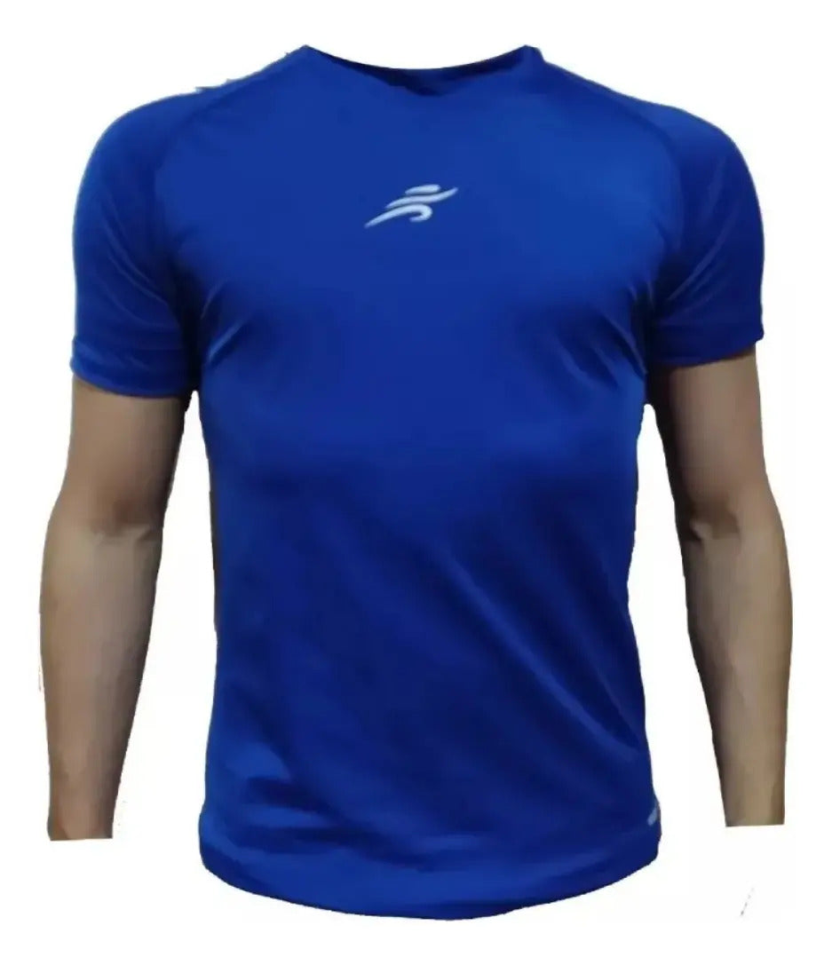 Camiseta Deportiva Slim Fit Manga Corta Gym Lycra Fria Uv