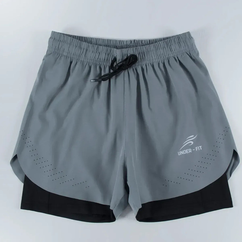Pantaloneta Running Hombre Con Licra Interna Fit