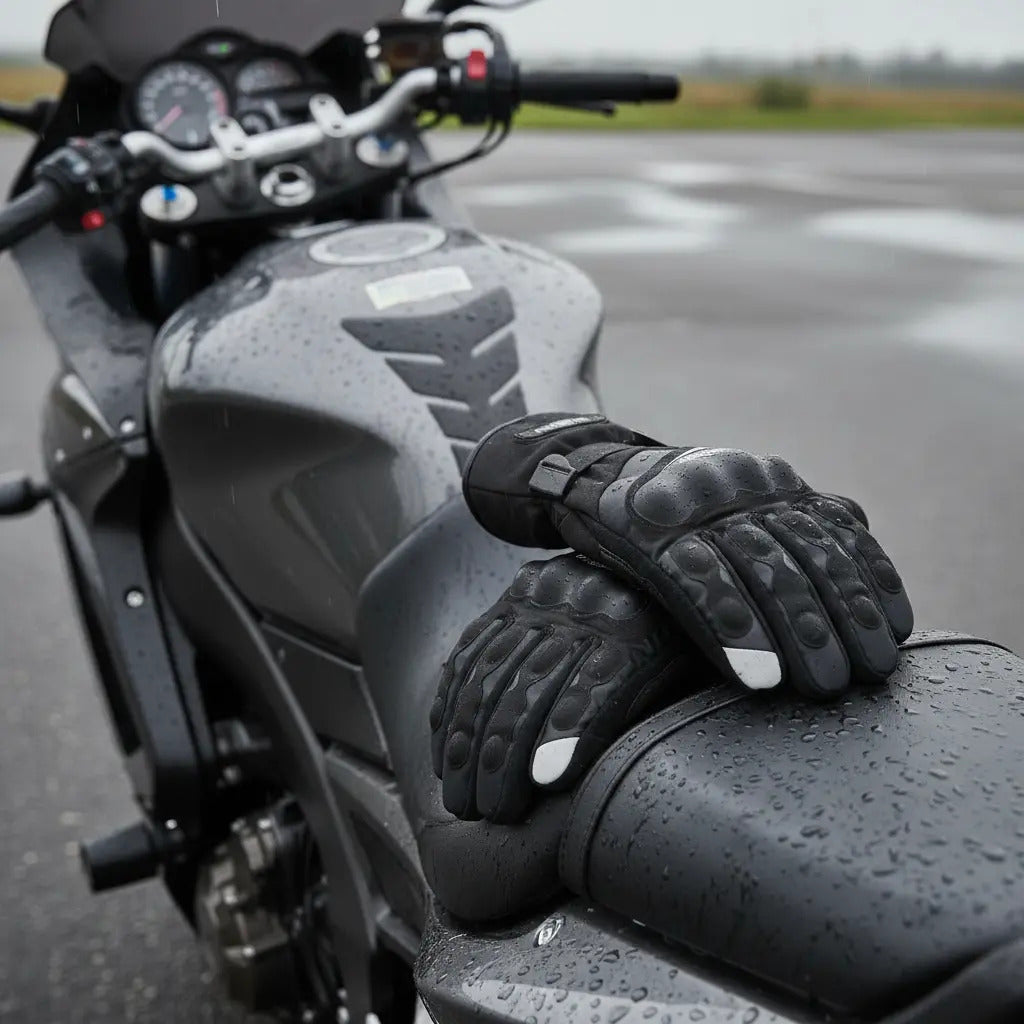 Guantes Moto Caña Larga Protección Impermeables Térmicos