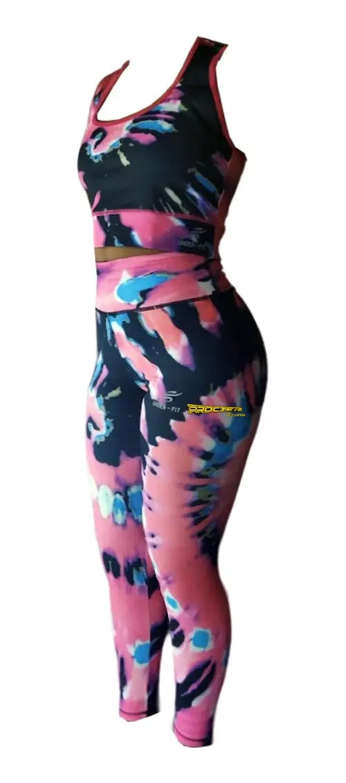 Conjunto Dama Gimnasio Deportes Suplex Sublimada 2 Piezas