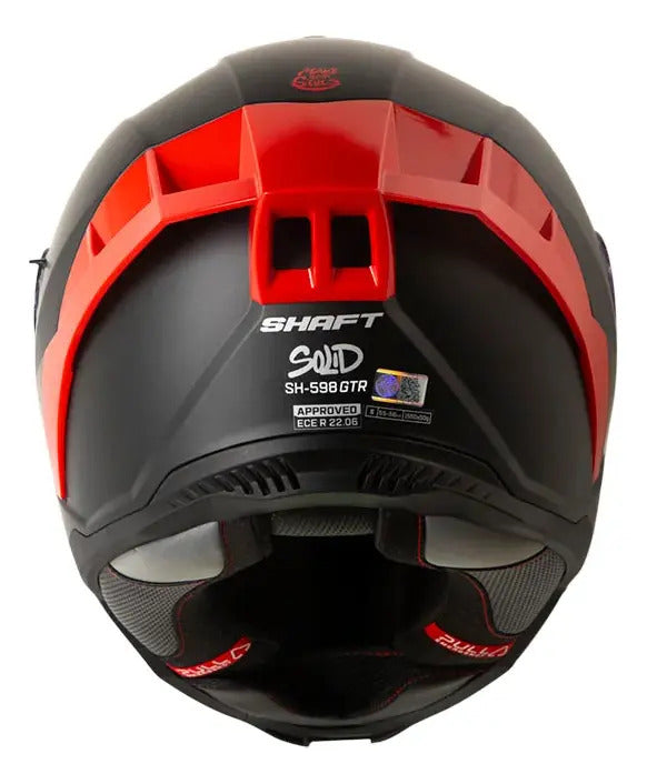 Casco Shaft 598 Gtr Certificación Ece 2206 2visores 2spoiler