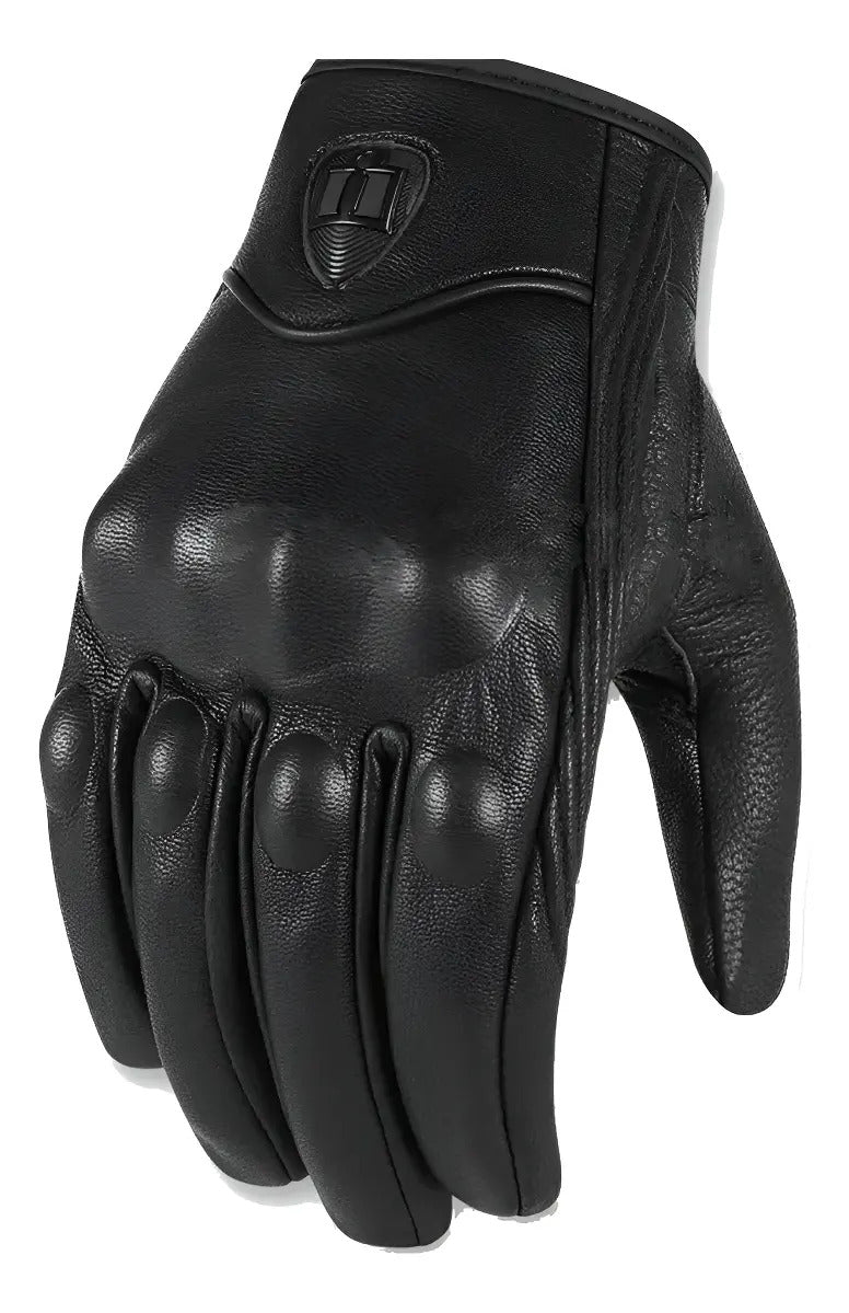 Guantes Icon Pursuit En Cuero Moto Protección Unisex