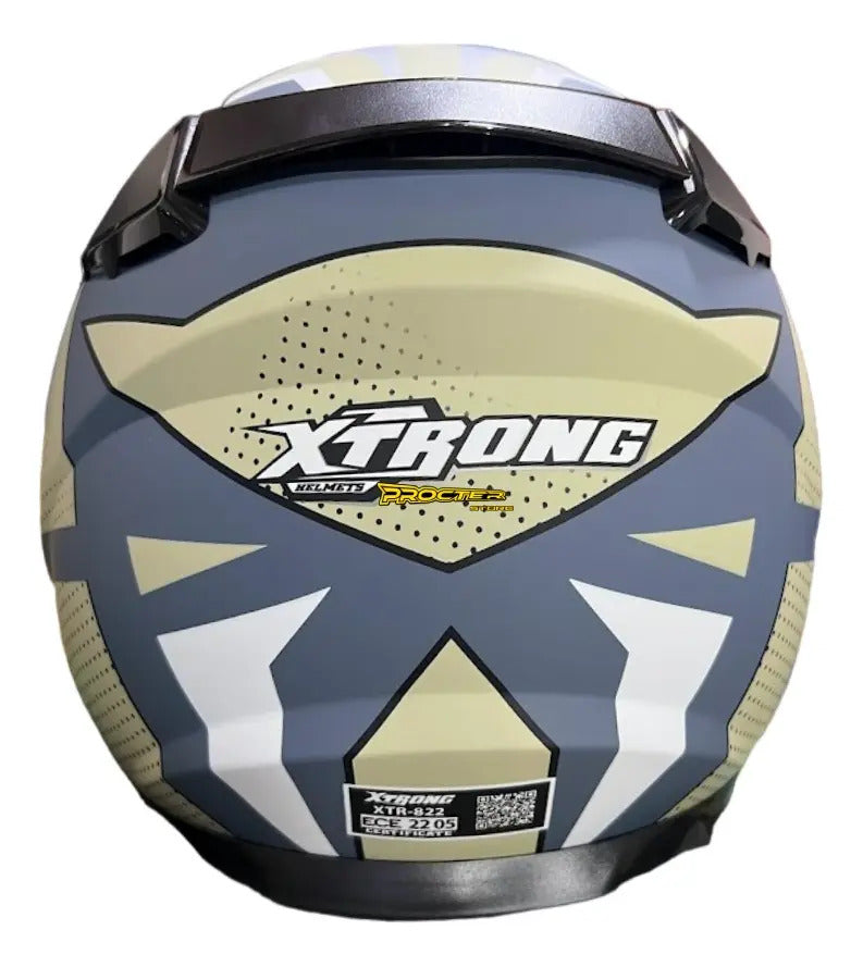 Casco Xtrong 822 Dv Doble Visor Procter