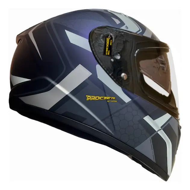 Casco Integral Moto Xecuro Doble Visor Certificado Gafas