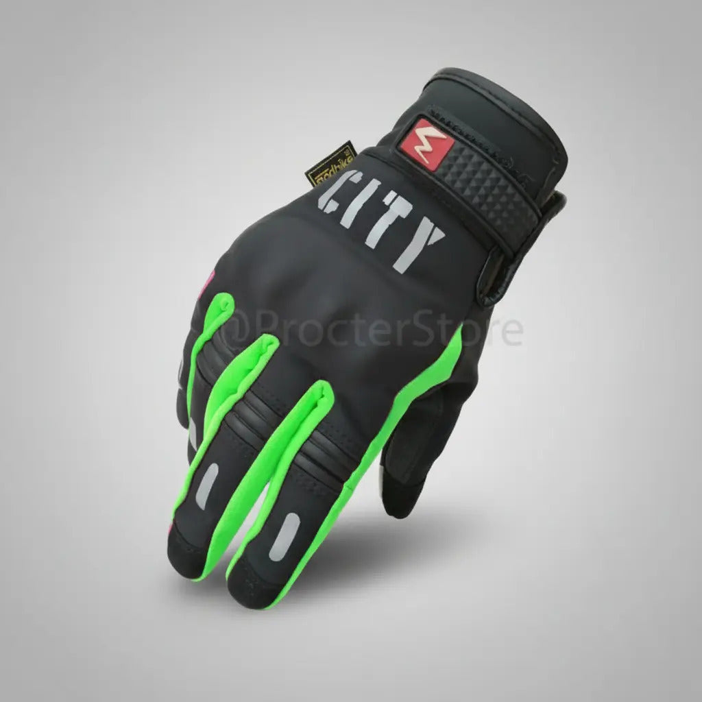 Guantes City Táctiles Termicos Con Reflectivo Moto Bici