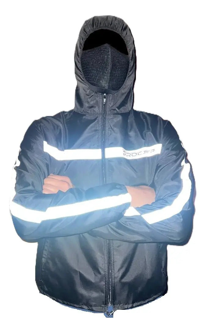 Chaqueta Rompevientos Reflectiva Moto Bicicleta Liviana