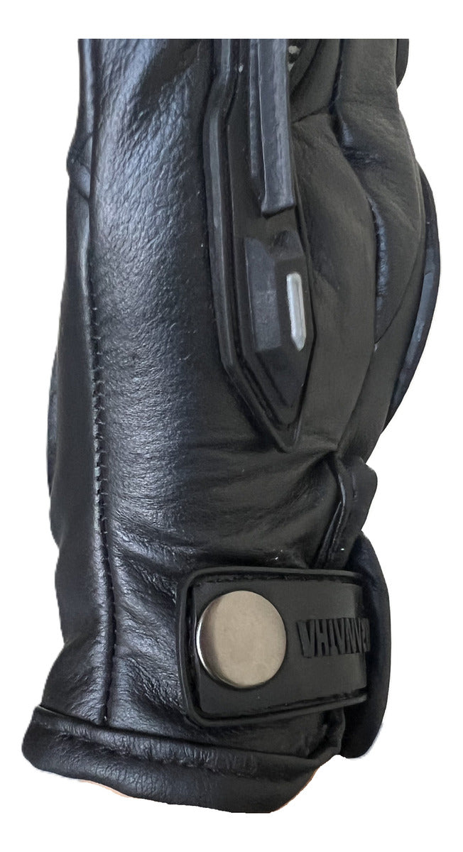 Guantes 100% Cuero Para Moto Con Protecciones Y Térmicos