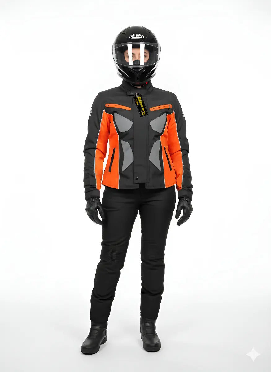 Chaqueta Para Motociclistas Dotacion Protecciones Reflectiva