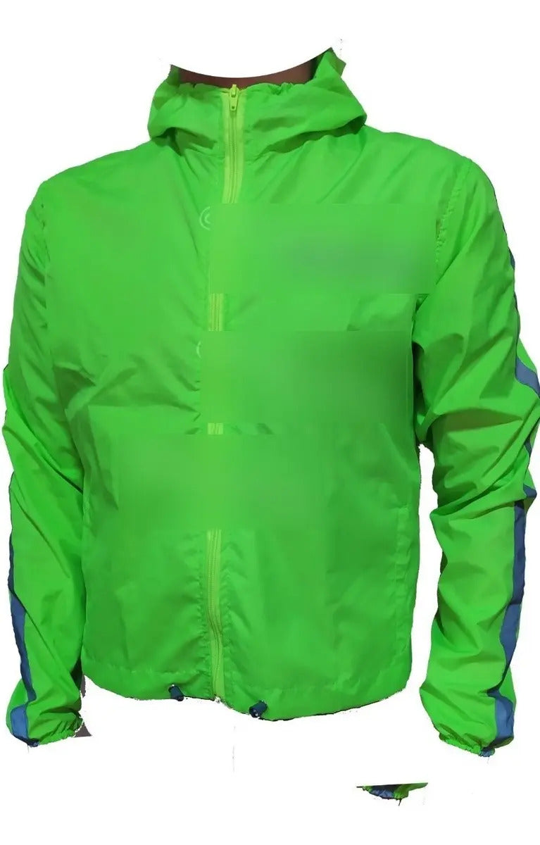 Chaqueta Rompevientos Para Ciclismo Liviana Con Reflectivo