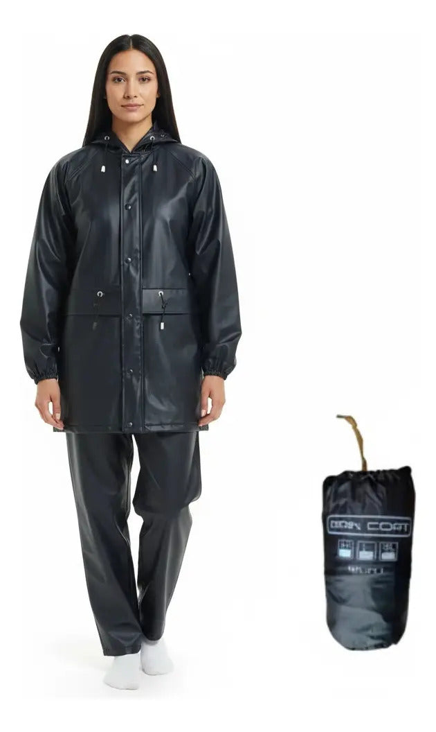 Impermeable Siliconado Liviano Con Bolsillos