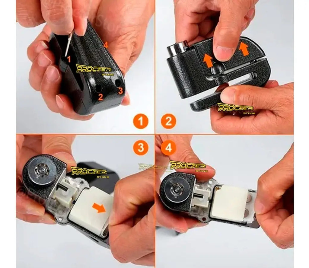 Candado Alarma Freno De Disco Con Alarma Para Moto