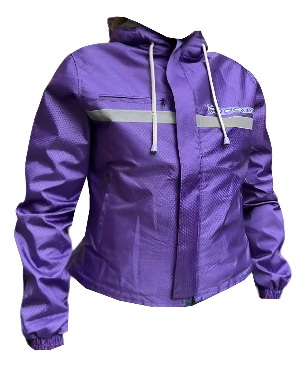 Chaqueta Moto 100% Reflectiva Y Doble Faz Cortavientos