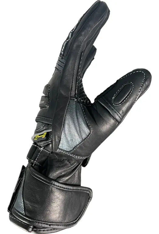 Guante De Cuero Certificados Negro Gris En 13594