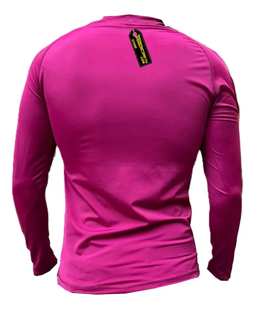 Buzo Deportivo Camiseta Larga Slim Fit Gym Lycra Fria Uv