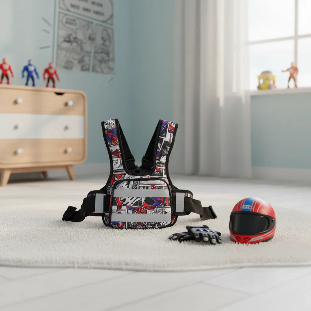 Chaleco Con Cinturón De Seguridad Moto Niñas Y Niños