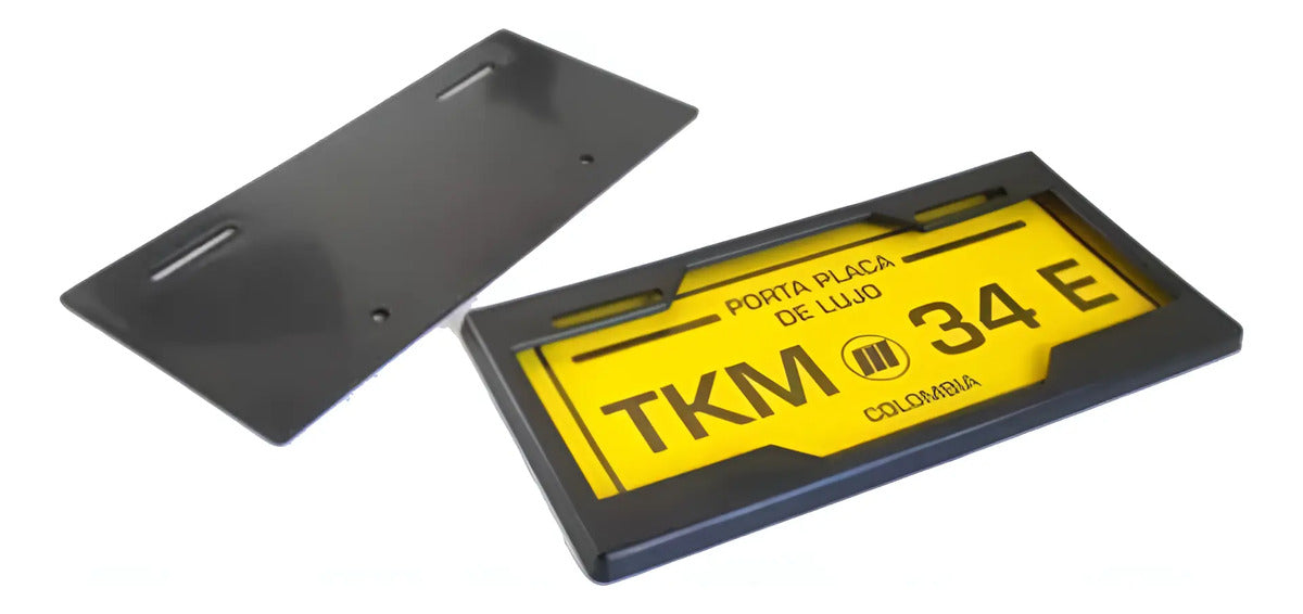 Portaplaca Para Moto Lujo Protector De Placa Colores