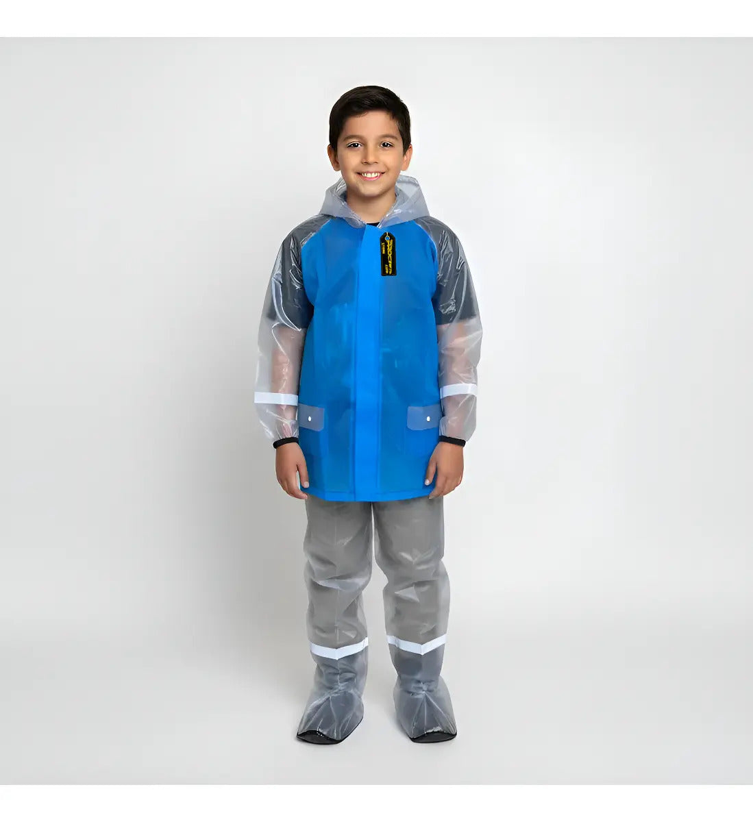 Impermeable Para Niños Con Zapatones Y Bolsilo Moto Ciclismo