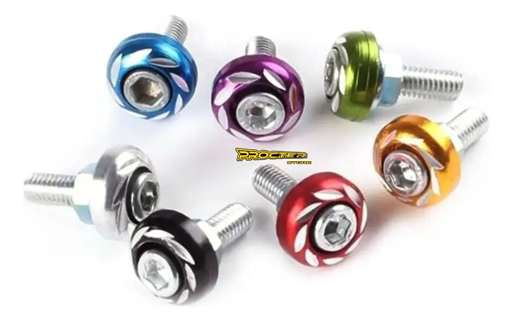 Tornillo Lujo X4 Carro Moto Portaplaca - Porta Placa Tuning