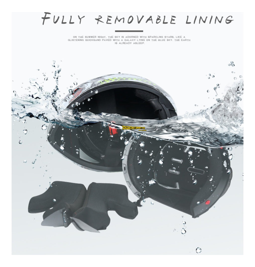 Casco Integral Moto Xecuro Doble Visor Certificado Gafas