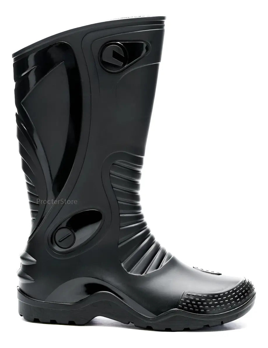 Botas Impermeables Antideslizante Motociclista Caucho