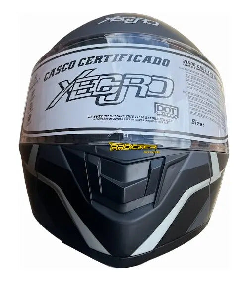 Casco Integral Moto Xecuro Doble Visor Certificado Gafas