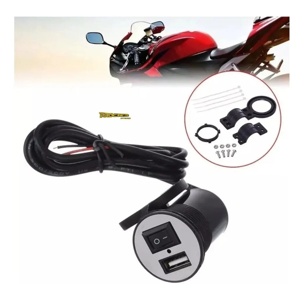 Cargador Celular 1 Puerto Usb Moto Switch Gps