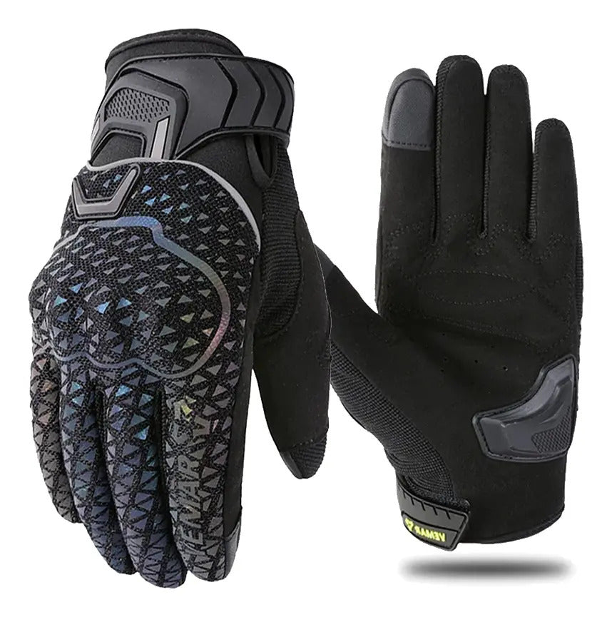 Guantes Moto Reflectivos Vemar Ve17wp Impermeable Caña Corta