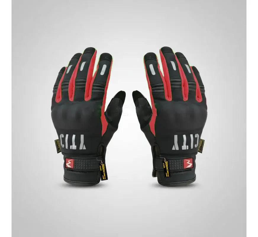 Guantes City Táctiles Termicos Con Reflectivo Moto Bici