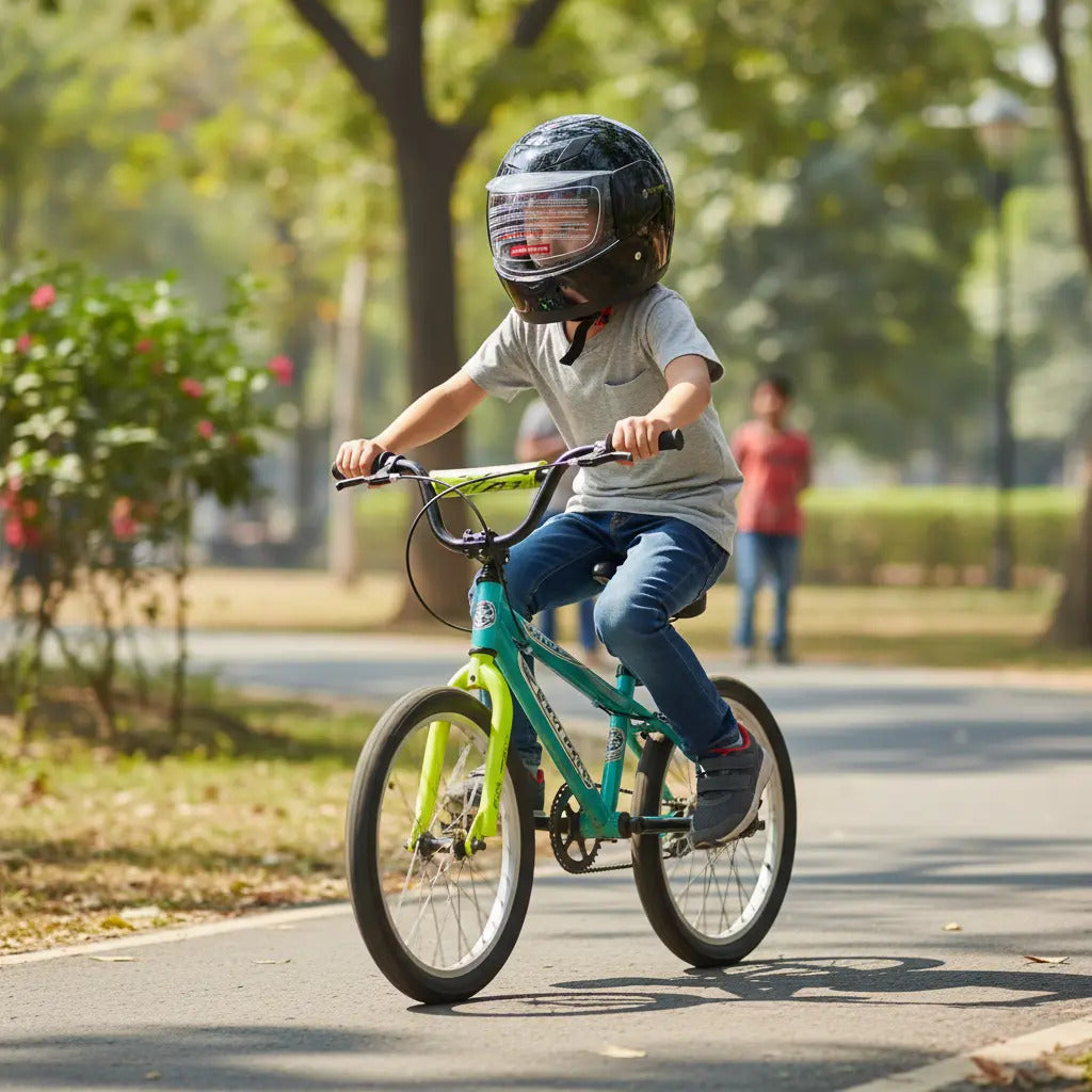 Casco Integral Para Niños Cerrado Kart Bicicleta Deportes