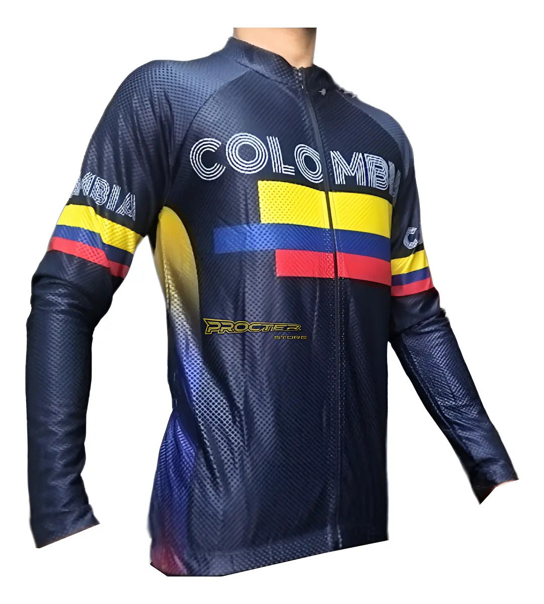 Jersey Ciclismo Maillot Manga Larga Ruta Mtb Colombia Camisa