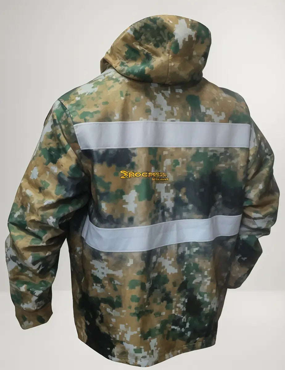 Chaqueta Camuflada Rompevientos Moto Bicicleta Reflectiva