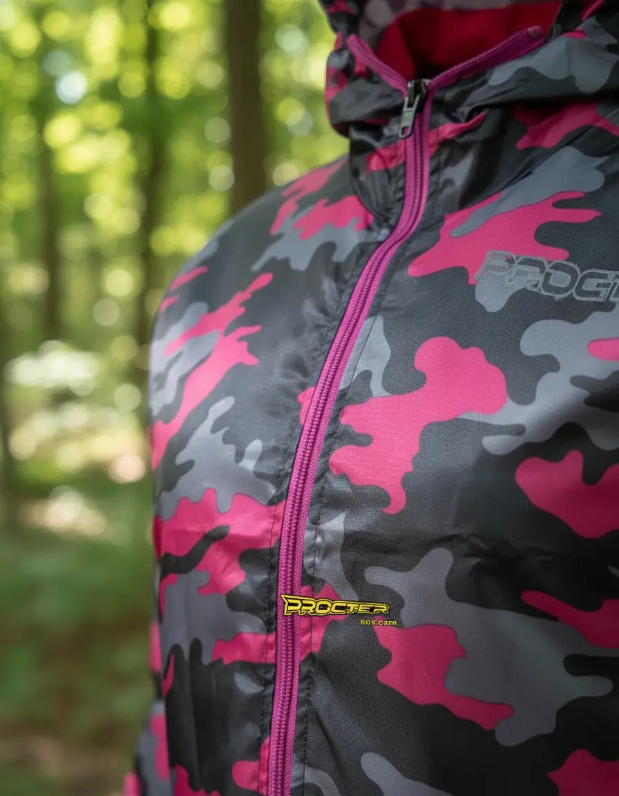 Chaqueta Camuflada Rompevientos Moto Bicicleta Reflectiva