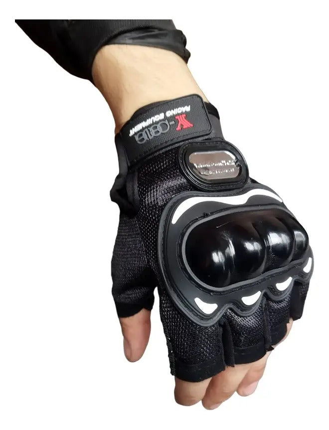 Guantes De Proteccion Medio Dedo Bicicleta Moto