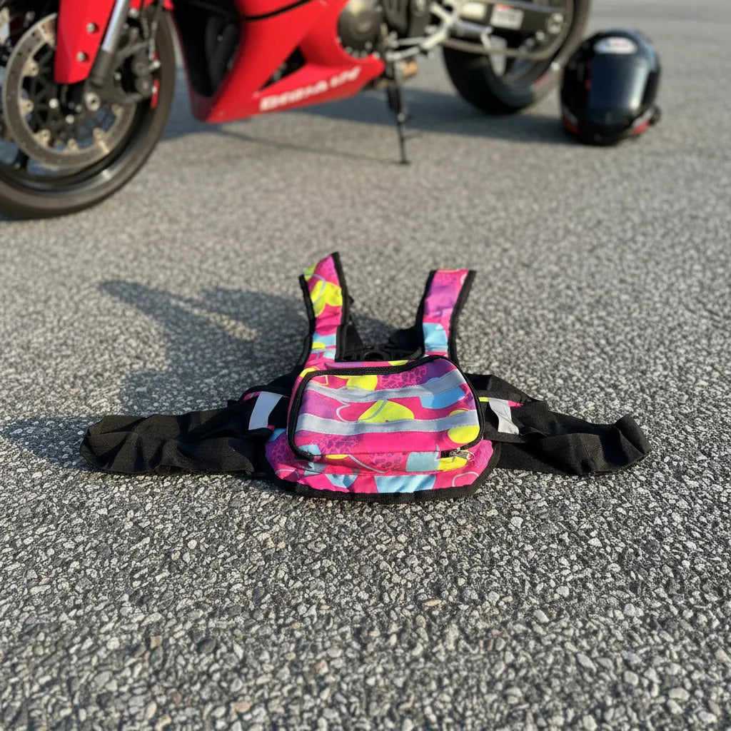 Chaleco Con Cinturón De Seguridad Moto Niñas Y Niños
