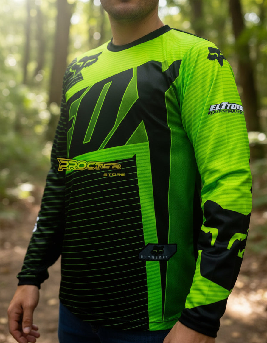 Buzo Manga Larga Mtb Motocross Bicicross Jersey Ciclismo