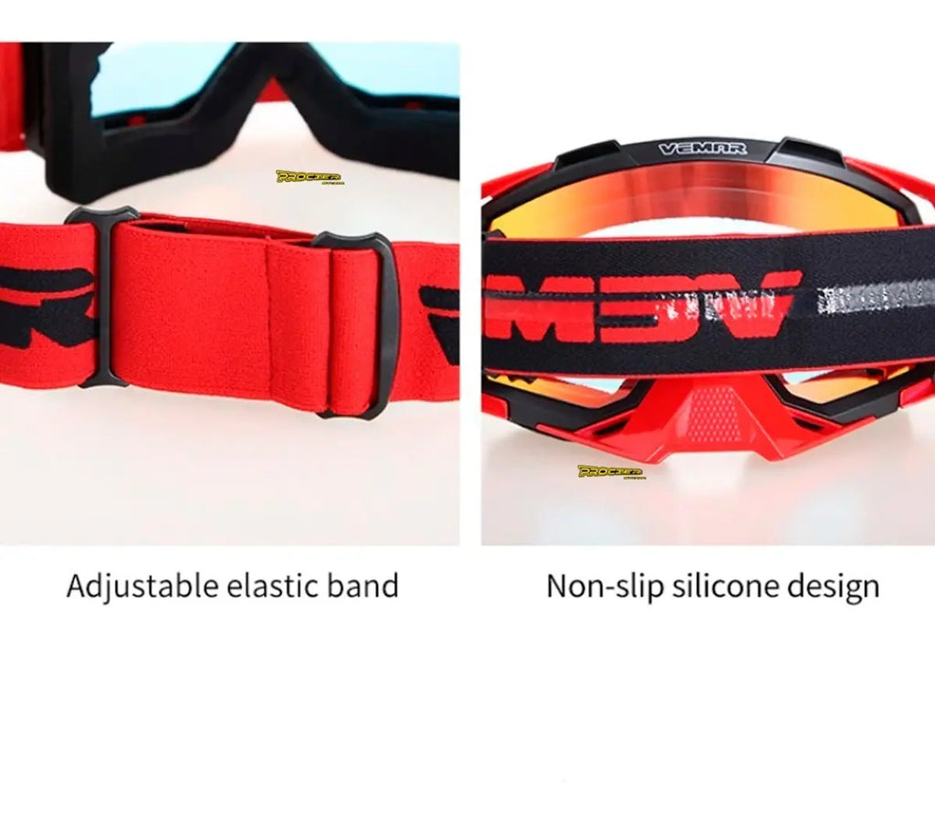 Gafas Vemar Moto Cross Original Funda Y Repuesto
