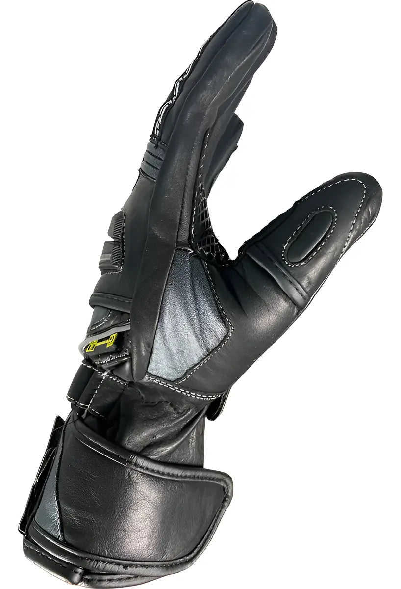 Guante De Cuero Certificados Negro Gris En 13594