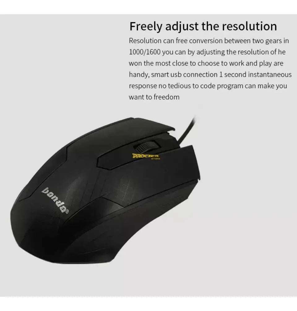 Mouse Banda Mw600 Alámbrico Color Negro