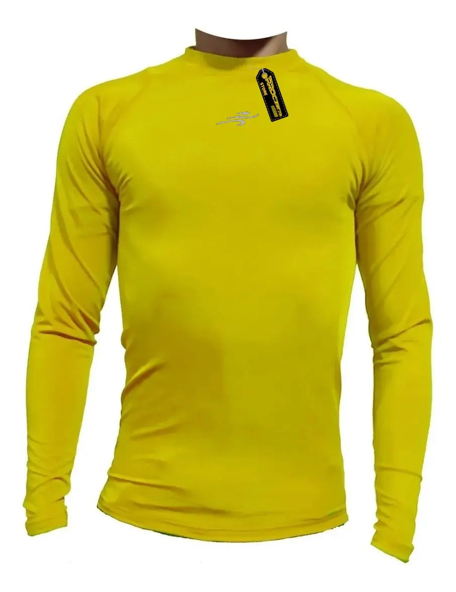 Buzo Deportivo Camiseta Larga Slim Fit Gym Lycra Fria Uv