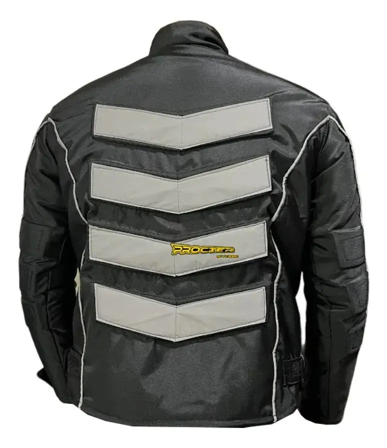 Traje De Protección Antifriccion Moto En Lona Reflectivo