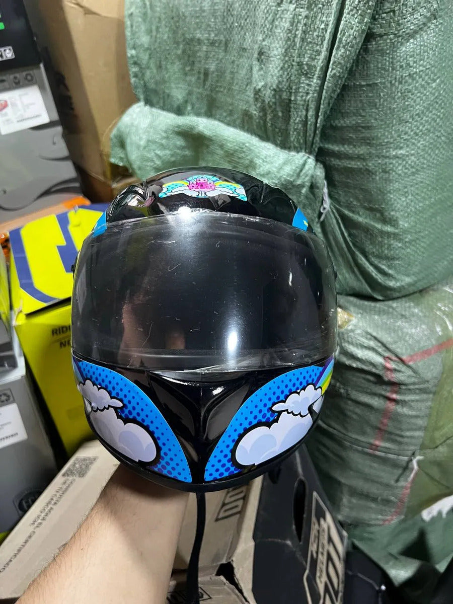 Casco Integral Para Niños Cerrado Kart Bicicleta Deportes