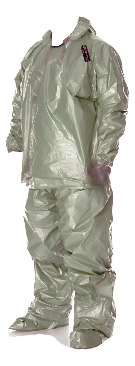 Traje Impermeable De Moto Metalizado Calibre Grueso