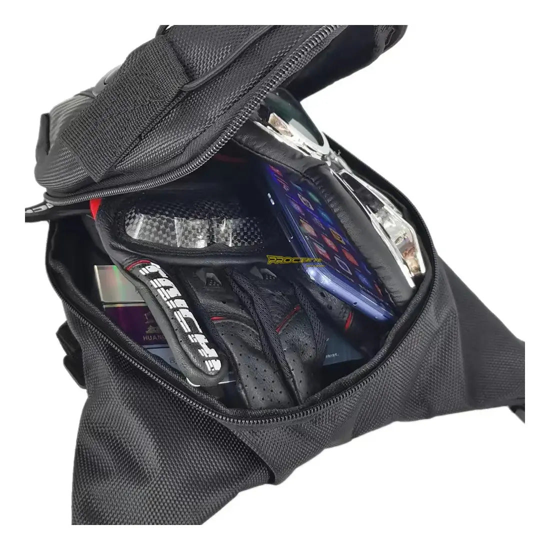 Canguro Piernero Moto Bicicleta Bolso Piernera