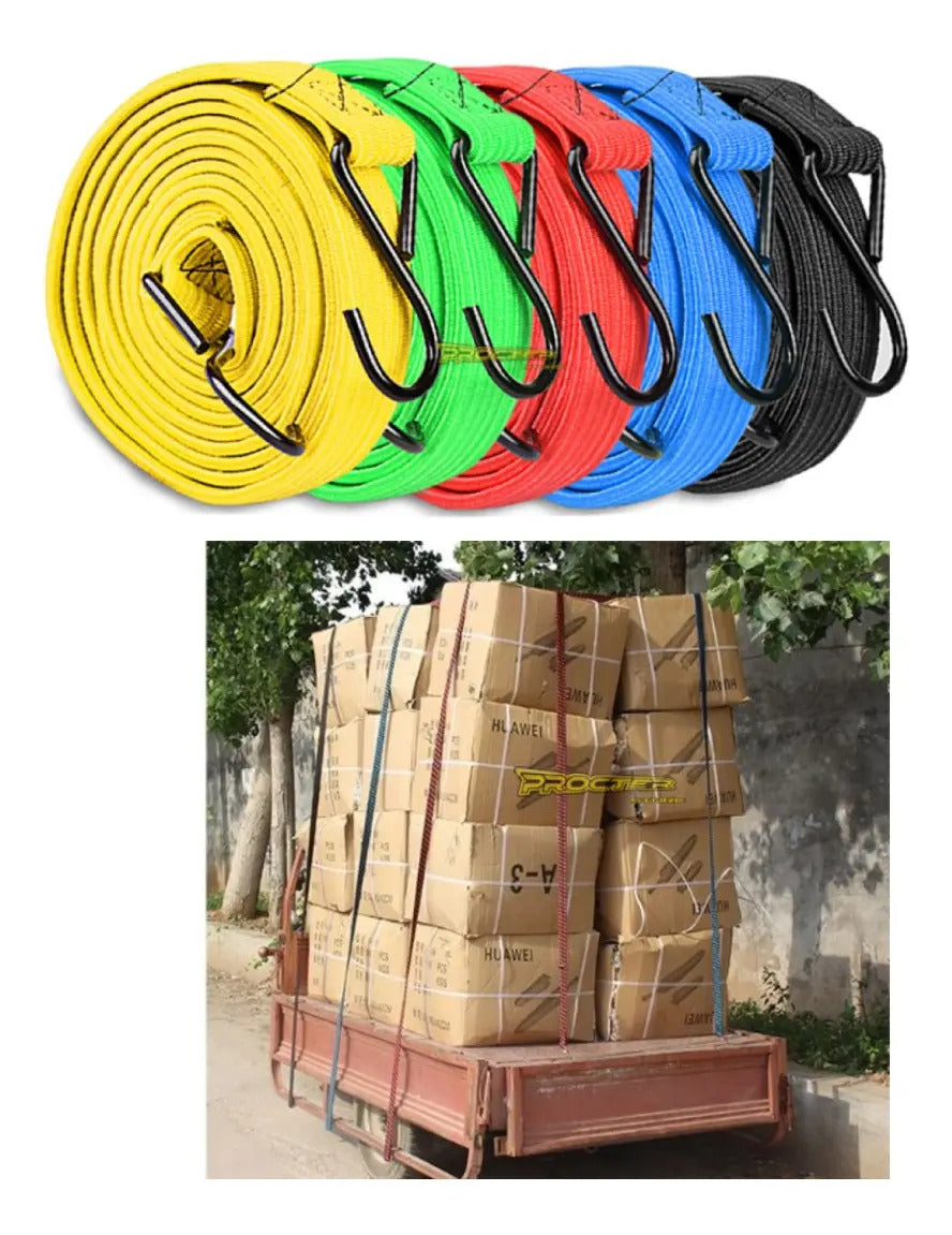 Cuerda Elastica Para Moto Amarre Lazo Elastico Con Gancho