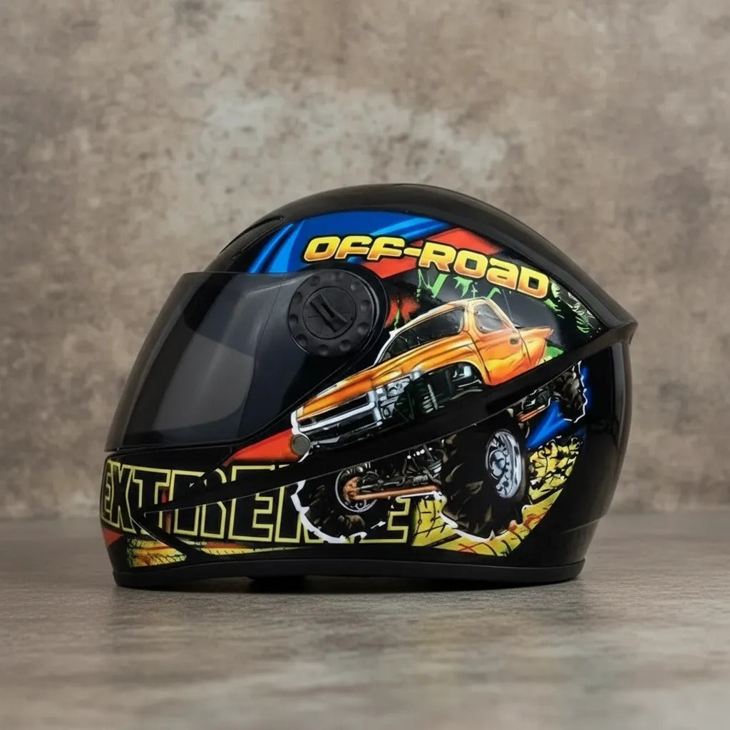 Casco Integral Para Niños Cerrado Kart Bicicleta Deportes